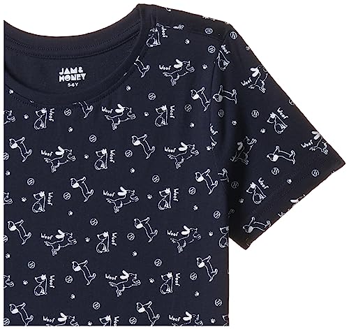 Image of Amazon Brand - Jam & Honey Boys 100% Cotton Printed Half Sleeves T-Shirt | Age 2-12 Years