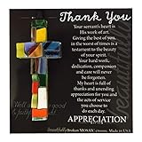 Heartfelt Sentiment With Handmade in USA Cross - Thank You Gift for Family/Friends/Colleagues/Caregivers/Gratitude Gift/Appreciation Gift for Mentor/Pastor/Minister