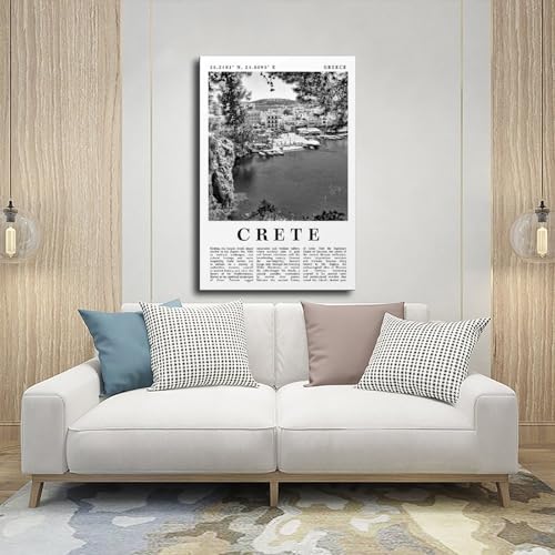 Poster sur toile Crète Grèce grand format 50x75 cm déco bureau - 5
