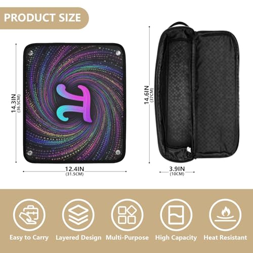 Organizador de Herramientas para Cabello 2 en 1 con Base Resistente al Calor, Impermeable, para Plancha y Rizadora Portátil miniatura 4