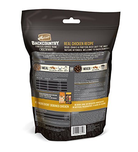 Merrick Backcountry Freeze-Dried Raw Real Chicken Recipe Meal Or Mixer Grain Free Adult Dog Food, 12.5 Oz. #TOP1