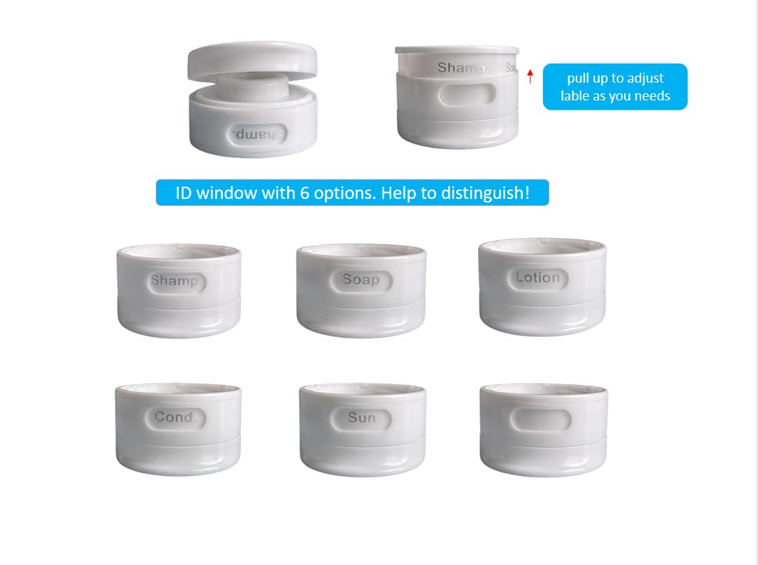 Sprigold 15 Pack Upgrade Leak-Proof Silicone Travel Bottles Set Have Built-in Labels TSA Approved - Image 4