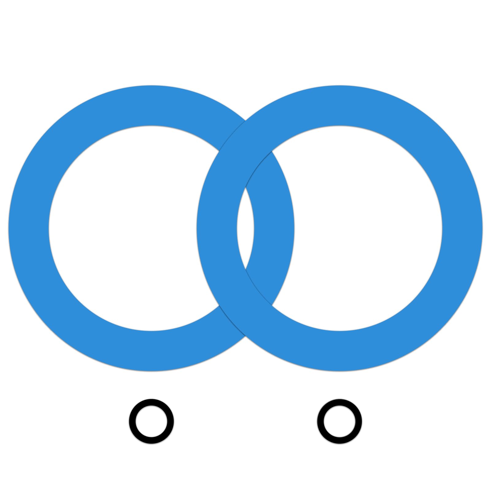 LUTER 2 Piece Discharge Valve Seal, American Standard 730111-0070A Discharge Valve Gasket Replacement Toilet Tank Gasket for Champion 4 Eljer Titan 4 Toilets (Blue)