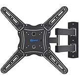 Full Motion TV Wall Mount Bracket, Articulating Arms Swivel Tilt Extension Rotation, Fits Most 26-55 Inch Flat Curved LED LCD OLED TVs, Max VESA 400x400mm Holds up to 88lbs by Pipishell