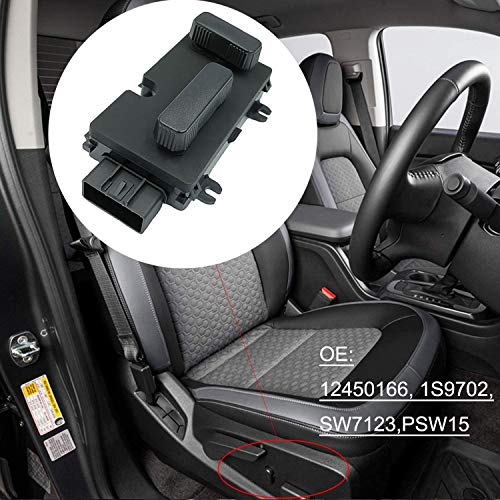 Kunttai 12450166 Driver Left 8 Way Power Seat Adjust Switch Recliner Switch Fit for 1999-2007 Chevy Silverado Avalanche Suburban Tahoe GMC Sierra Yukon Cadillac