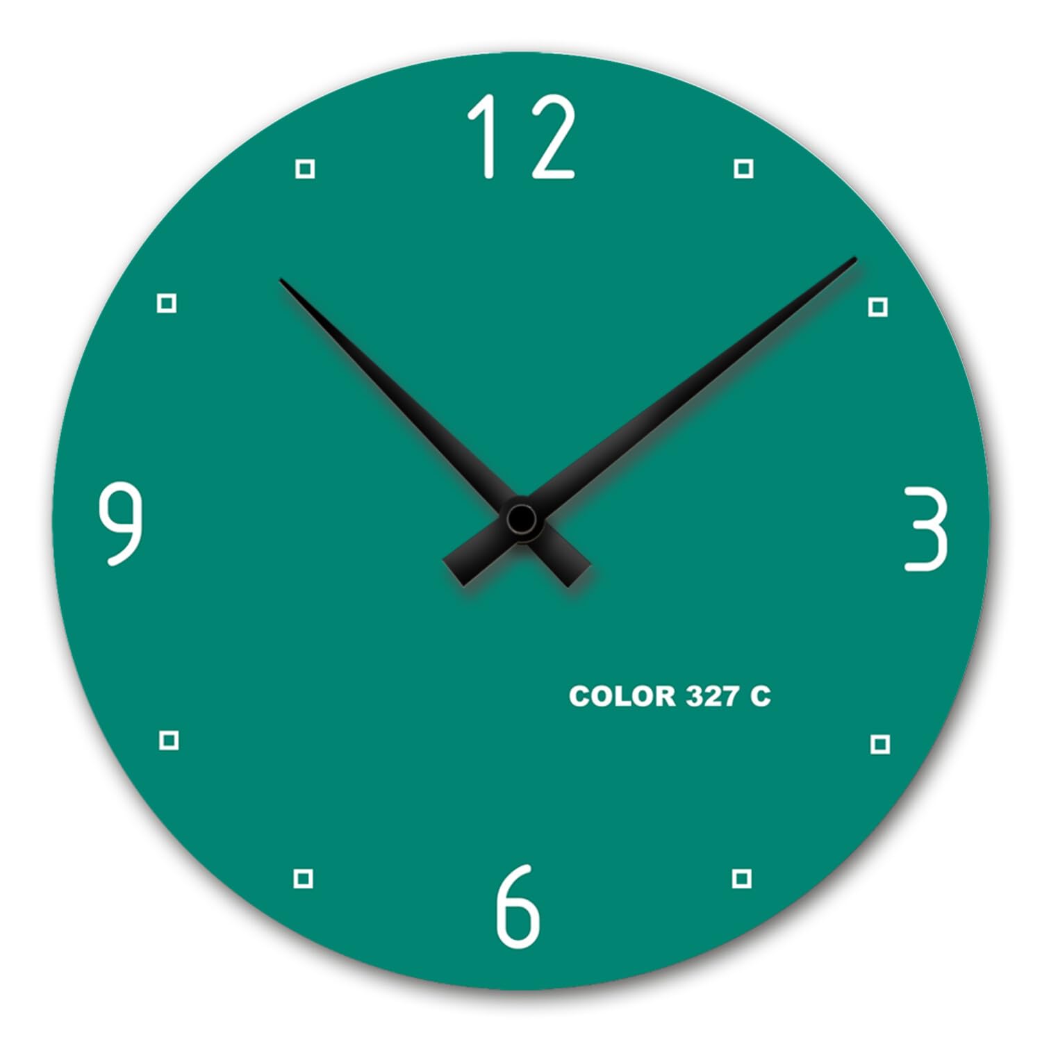 Giallobus - Reloj de línea Basic - Color 327 C - Madera de MDF - Basic 30x30 - Mecanismo silencioso - Listo para Colgar - Modernos