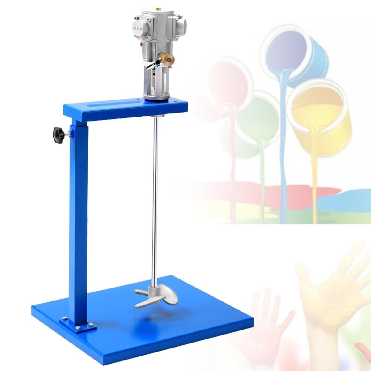 Mezclador neumático de Pintura de 5 gal/20 l, agitador de Pintura con elevación automática, Herramienta de Mezcla de recubrimientos, agitador neumático con sopo,