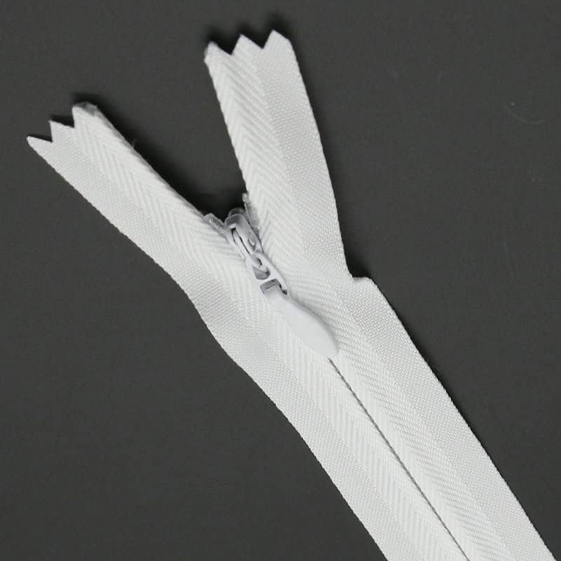 12 Inch Invisible Zipper, Close End Nylon Hidden Zipper for Handmade Garment Bags, Home Textile, Tailor (30PCS, White) YIGUANXIN - Image 2
