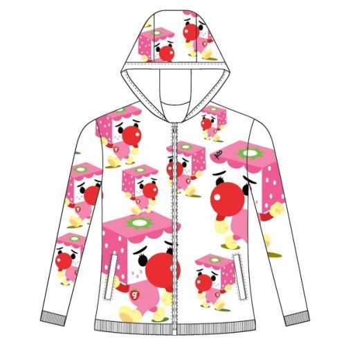 To Fu Oyako (Like Gloomy Bear) Strawberry TO-FU Gum Junior Hoodie White Jacket (M)