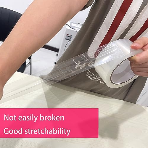 AMOGATO 6 Rolos de Fita de Embalagem Transparente para Transporte - Fita de Embalagem de 2 Polegadas
