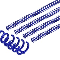 PATIKIL 12mm(1/2") Plastic Spiral Binding Coils, 50 Pcs Binding Spirals 85 Sheet Capacity 3:1 Pitch Binding Spirals For Binding Paper Sheets, Sky Blue
