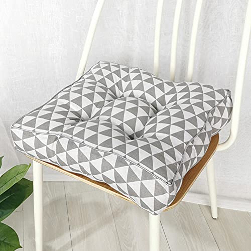 jHuanic Cojín grueso de 10 cm, cojín de asiento de silla, cojín de silla de jardín, cojín de asiento suave, para interiores y exteriores, comedor, oficina (50 x 50 x 10 cm, I) Cover
