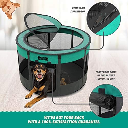 Ruff 'n Ruffus Portable Foldable Pet Playpen +Free Carrying Case + Free