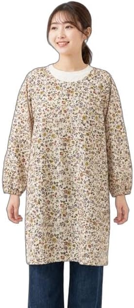 Amazon.co.jp: [ルナ パンダ] Sサイズ 日本製 割烹着 綿100％ 花柄