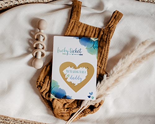 Image of Joli Coon Pregnancy announcement scratch card - You are going to be a daddy - Baby announcement with envelope - Dream
