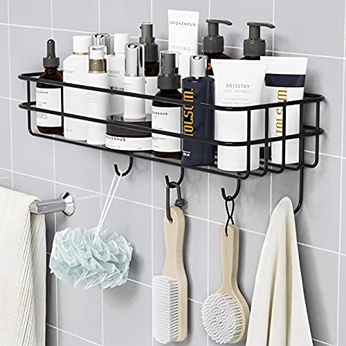 Gopendra Shower Caddy with Detachable Towel Bar, Multi-Purpose Bathroom Organiser Shelf for Kitchen Toilet, Wall Mounted (AV 218 Self with Hook) (B09HRSC6DC) Amazon Price History, Amazon Price Tracker