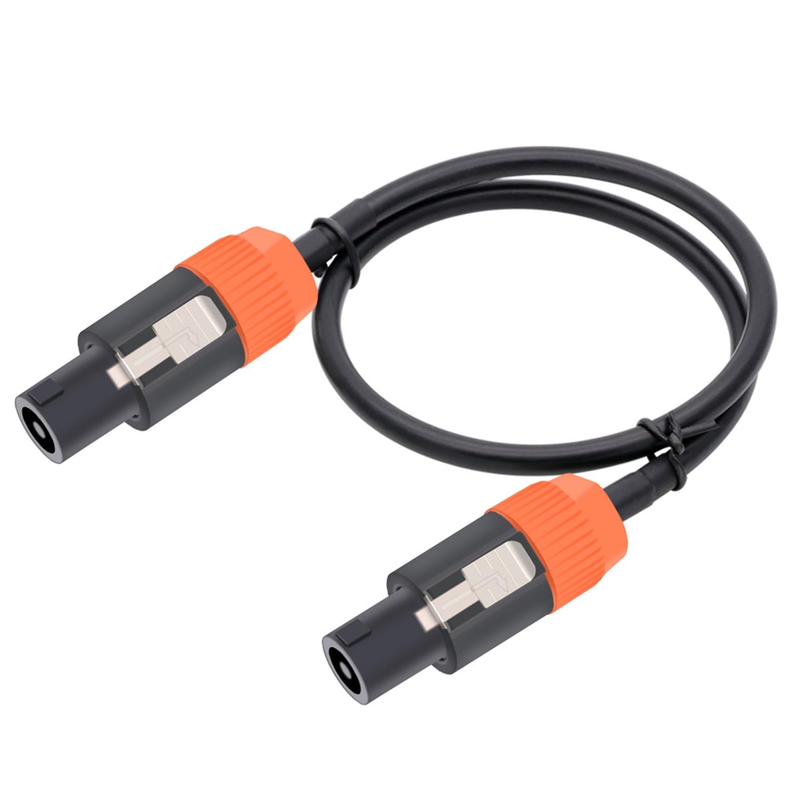 Conector NAC3FCA de 4 pines y cable de alimentacion CA de 3m naranja