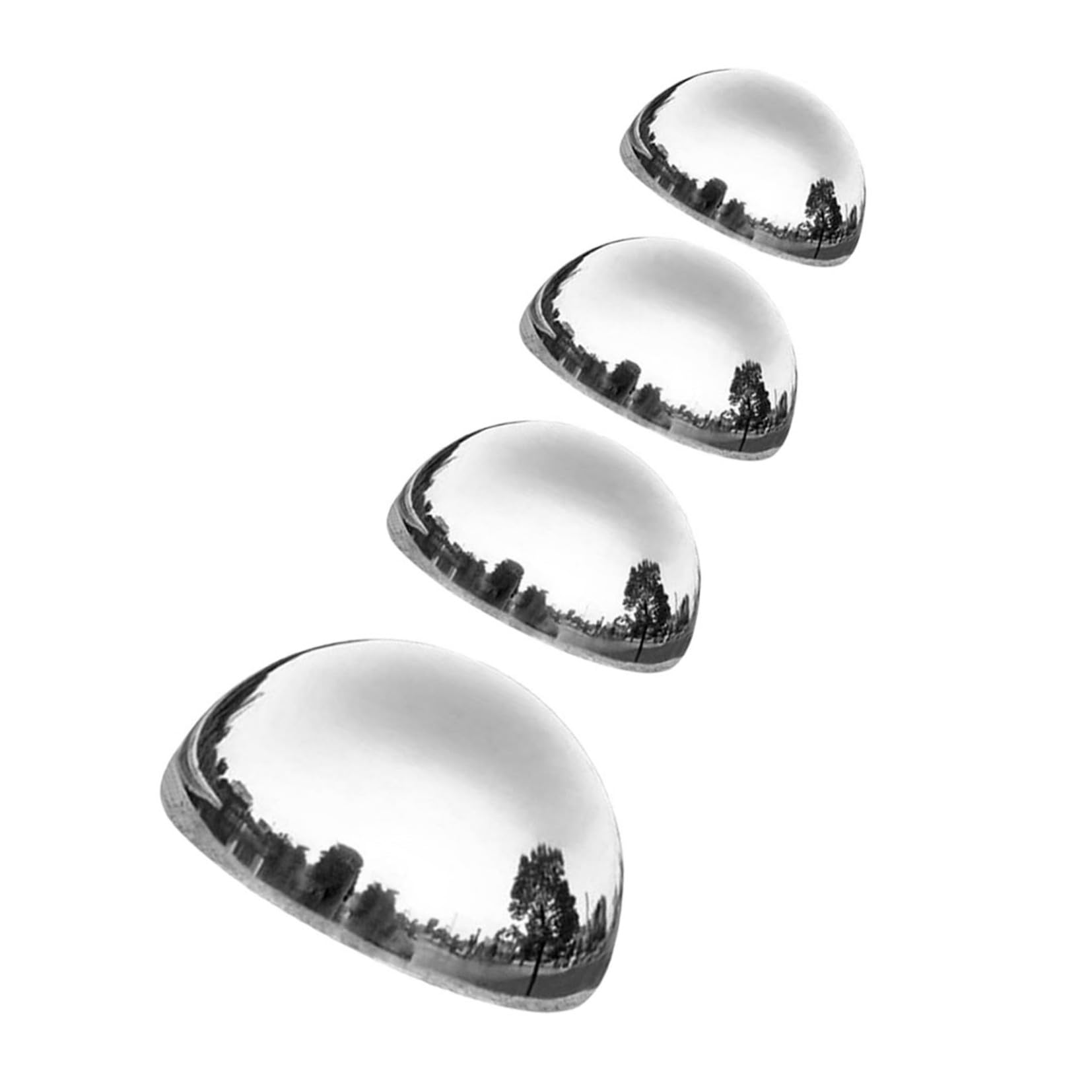 Abaodam Sfere Decorative Riflettenti da Giardino in Acciaio Inox 4 Pezzi