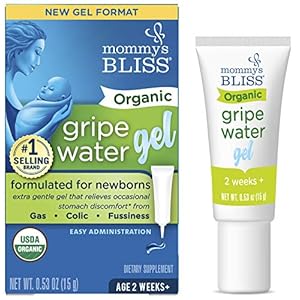 Mommy’s Bliss Organic Gripe Water Gel for Newborns, Extra Gentle Gel, Relieves Occasional Stomach Discomfort from Gas…