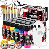 Fantastory Acrylfarben Set 24x 60ml,12 Pinsel;Exzellente Deckkraft,hohe...