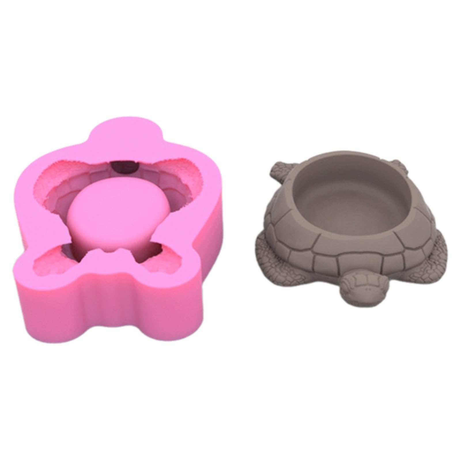 Jazuaiao Tortoise Cup Resin Succulents Planter Silicone Molds for Home Decoration, Epoxy Resin, Cement Clay Craft Molds