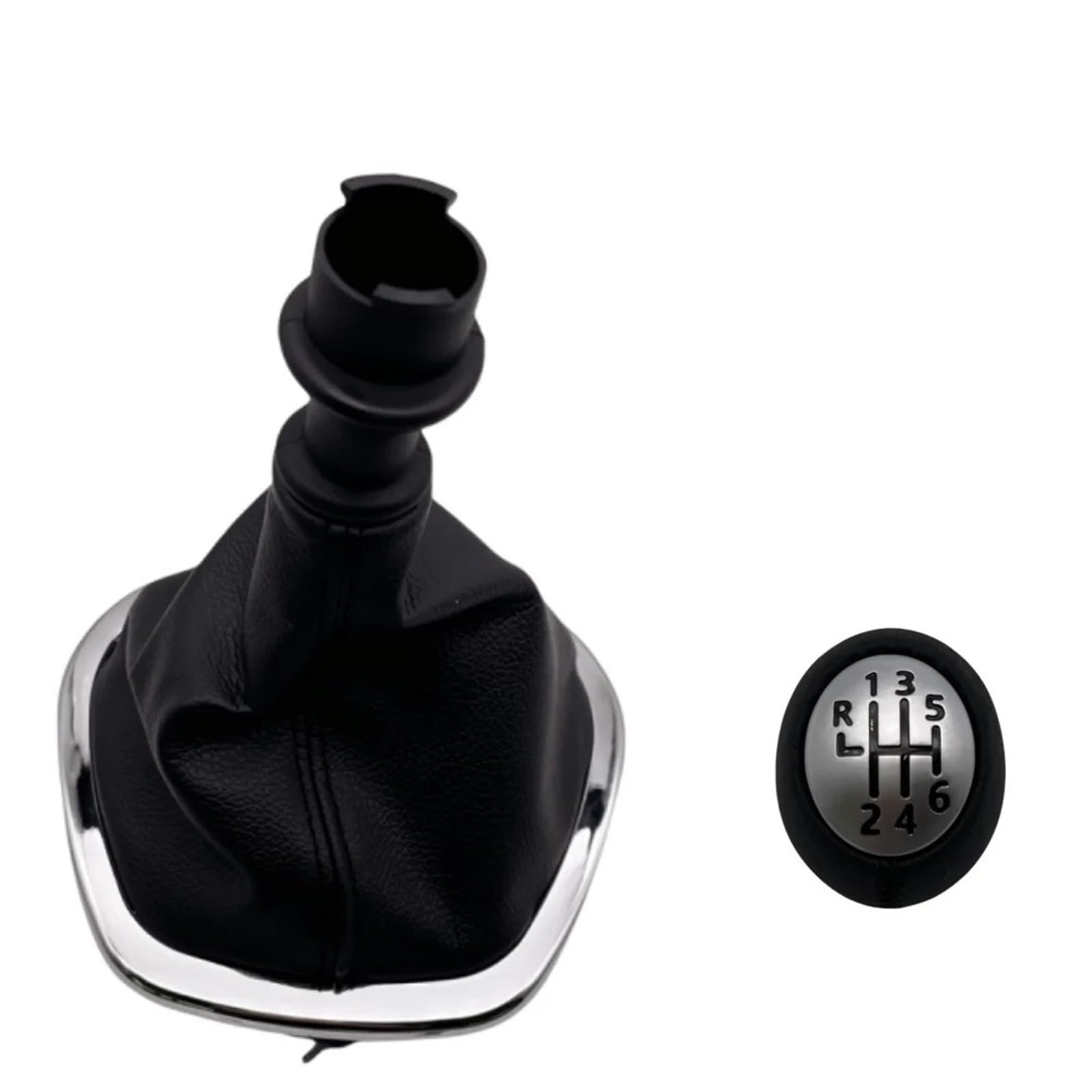 Jxewmtmc Set For Megane For Scenic For Laguna For Espace For Master For Trafic Gear Shift Knob 6 Speed Gear Stick Shift Cover(Set)