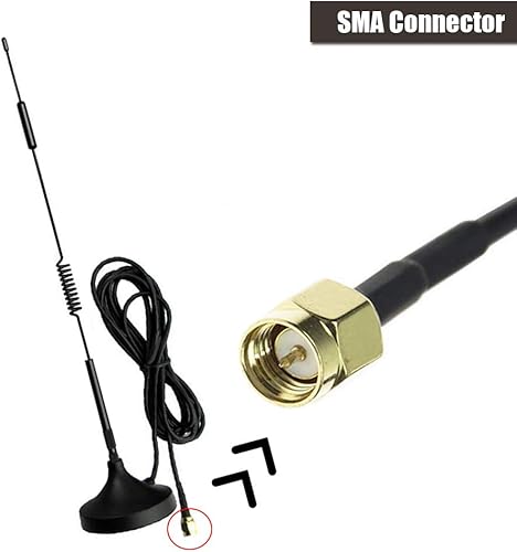 Miniatura 2 de Antena celular 4G LTE 12dBi 700-2700MHz con soporte magnético y soporte CPRS GSM 2.4G WCDMA 3G