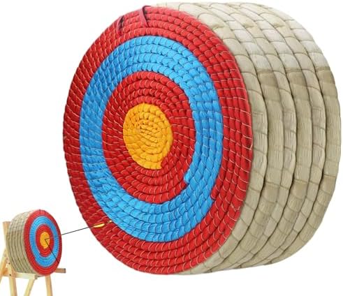 Cifupy Traditional Hand-Made Archery Target 3/5/7 Layers Straw Archery Target,Arrow Target for Recurve Bow Longbow for Outdoor Hunting Shooting Practice Archery (20 Inch Targets for Backyard)