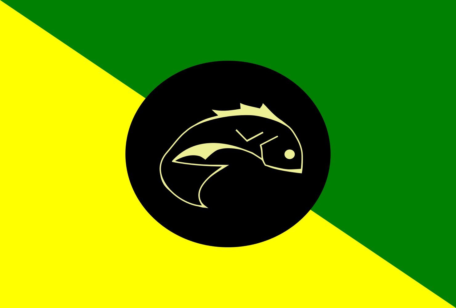 Drapeau Large Calçoene AP pavillon officiel de la municipalité d'Amapá
