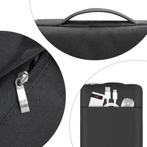 Cozary Laptoptasche 13 Zoll Ultra-Leicht – wasserdichte Laptop Tasche mit Außentasche, Polsterung & Universell, Tablet Tasche 13 Zoll Kompatibel mit MacBook Air/Huawei/Lenovo/HP/Samsung