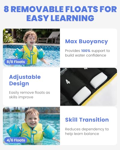 Image of Gogokids Puddle Float Jumper 33-66 Pounds, Toddler Swim Vest Kids Floaties