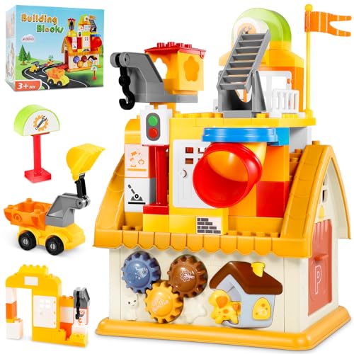 BABECTOY Großen bausteine Kompatibel mit Duplo bausteine für Kinder ab 3...