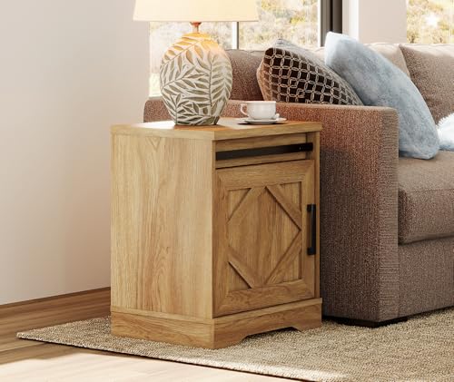 Image of WAMPAT 24.3-inch Tall Farmhouse End Table Set of 2