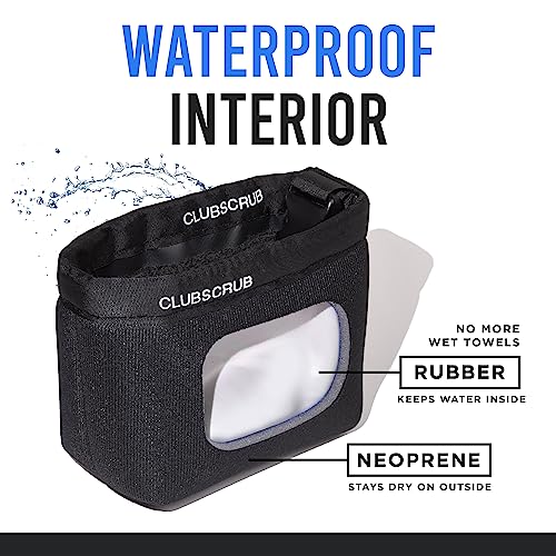 image for Club Scrub Golf Club and Golf Ball Cleaning Bag, Waterproof Clean Face