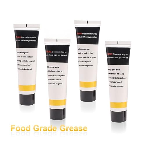 Miniatura 4 de Ohoho - Paquete de 4 grasas de grado alimenticio para batidoras de pie de cocina, cada tubo contiene 1.8 onzas de grasa, con junta y espátula