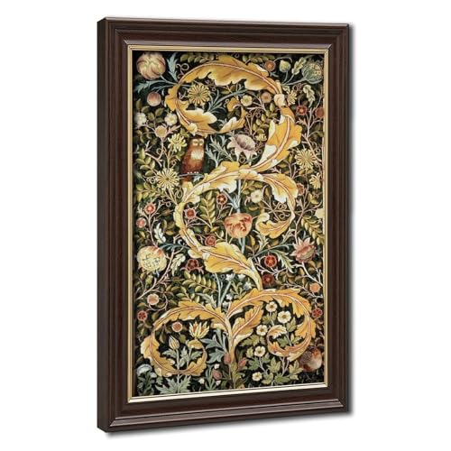 Affiche Hibou William Morris pour une Déco Salon Vintage