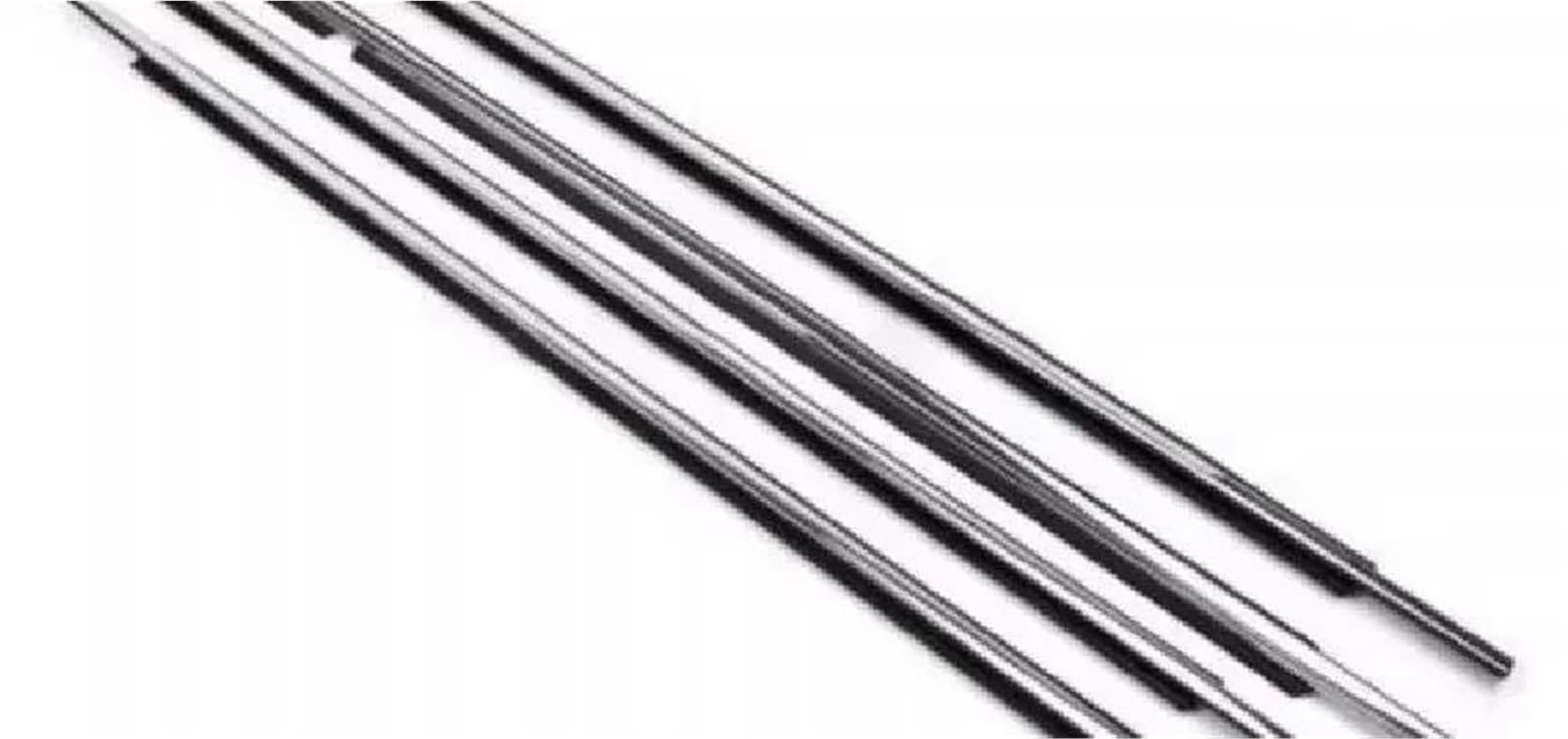 4 Pcs Black Or Chrome Windows Rubber for Land for Cruiser 2007-2019 LC200 Outside Weatherstrip Seal 75720-60080