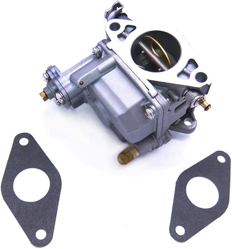 Miniatura 4 de SouthMarine 66M-14301-12 Carburador de motor y 66M-13646-00 juntas (2 piezas) para Yamaha 4 tiempos 15hp F15 motor de arranque eléctrico