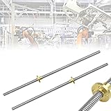 【Líneas Claras y Funcionamiento Suave】La barra tienen un acabado, tiene rosca completa, líneas claras, textura densa y resistencia uniforme, lo que puede garantizar un funcionamiento estable, indexación uniforme, presión estable y superficie lisa sin rebabas. El ruido del tornillo generado durante el trabajo no es demasiado grande, por lo que puede permanecer en un entorno tranquilo.