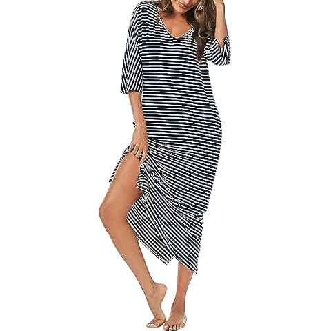 Chemise de Nuit Femme Uniexcosm D-Bleu Marine Cover