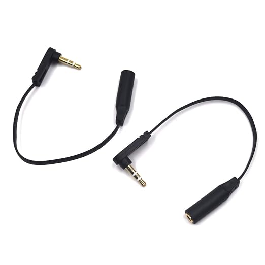 Cable Extensor de Audio 3.5mm TRS 15 cm, Pack 2 miniatura 5