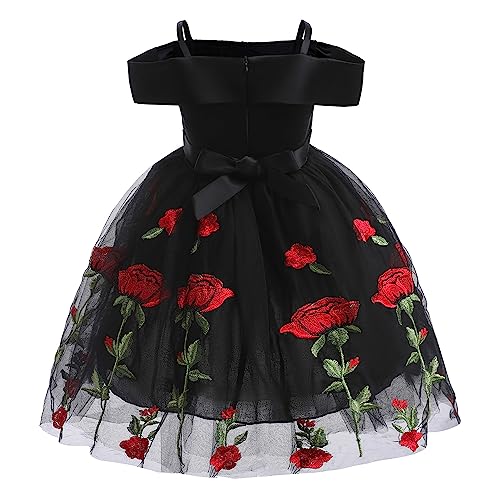 Toddler Rainbow Pageant Dresses for Girls Tutu Party Sparkly Princess Gown 2-10Years3