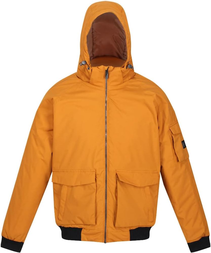 Regatta Mens Faizan Hooded Waterproof Jacket (XL) (Cathay Spice)