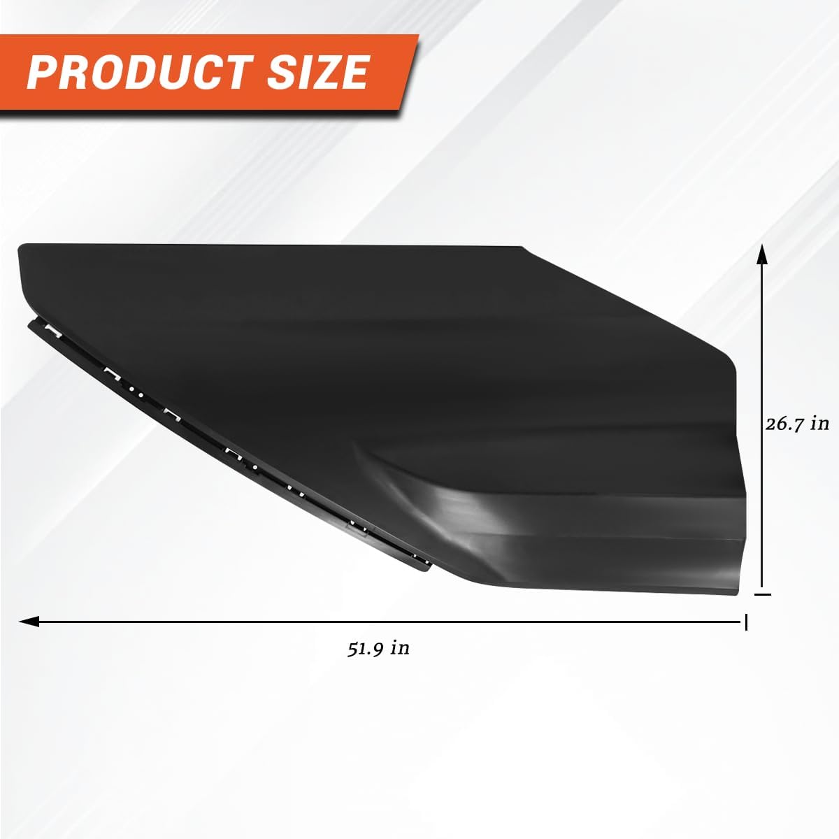 Rear Side Fairing Panels For Kenworth T680 2022 2023 2024+ (Center Skin) OE Replacement Right Passenger Side Fairing Skirt Panel for T680 Accessories (Passenger Right Side)