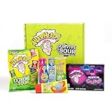 WARHEADS Survive The Sour Specialty Gift Box - Sour Candy Challenge Variety Pack - 6 Candies of Different Levels of Sour for All Sour Seekers