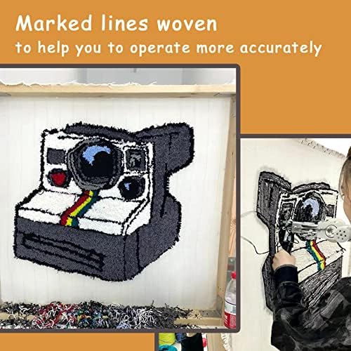 Miniatura 7 de Paño de acolchado overlocking mejorado de 157 x 59 pulgadas con líneas marcadas, paño grande de monje para pistola de acolchonamiento y aguja de