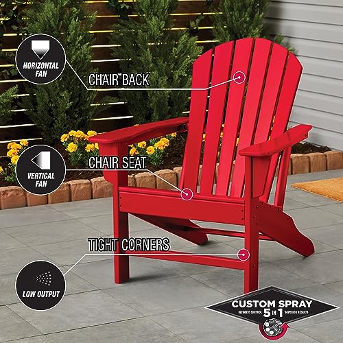 Image of Rust-Oleum Stops Rust Custom 5-in-1 Spray Paint, Gloss Sunrise Red | Rust Preventive Protective Enamel, Multi Surface (Metal, Wood and More), Adjustable Dial for Better Control, Fast Dry, 6 Pack