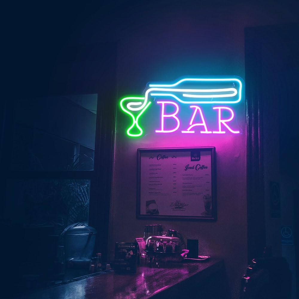 カンパリ ネオン管 壁飾り バー 楽天市場】LEDネオンライト サイン BARネオンサイン LED バー