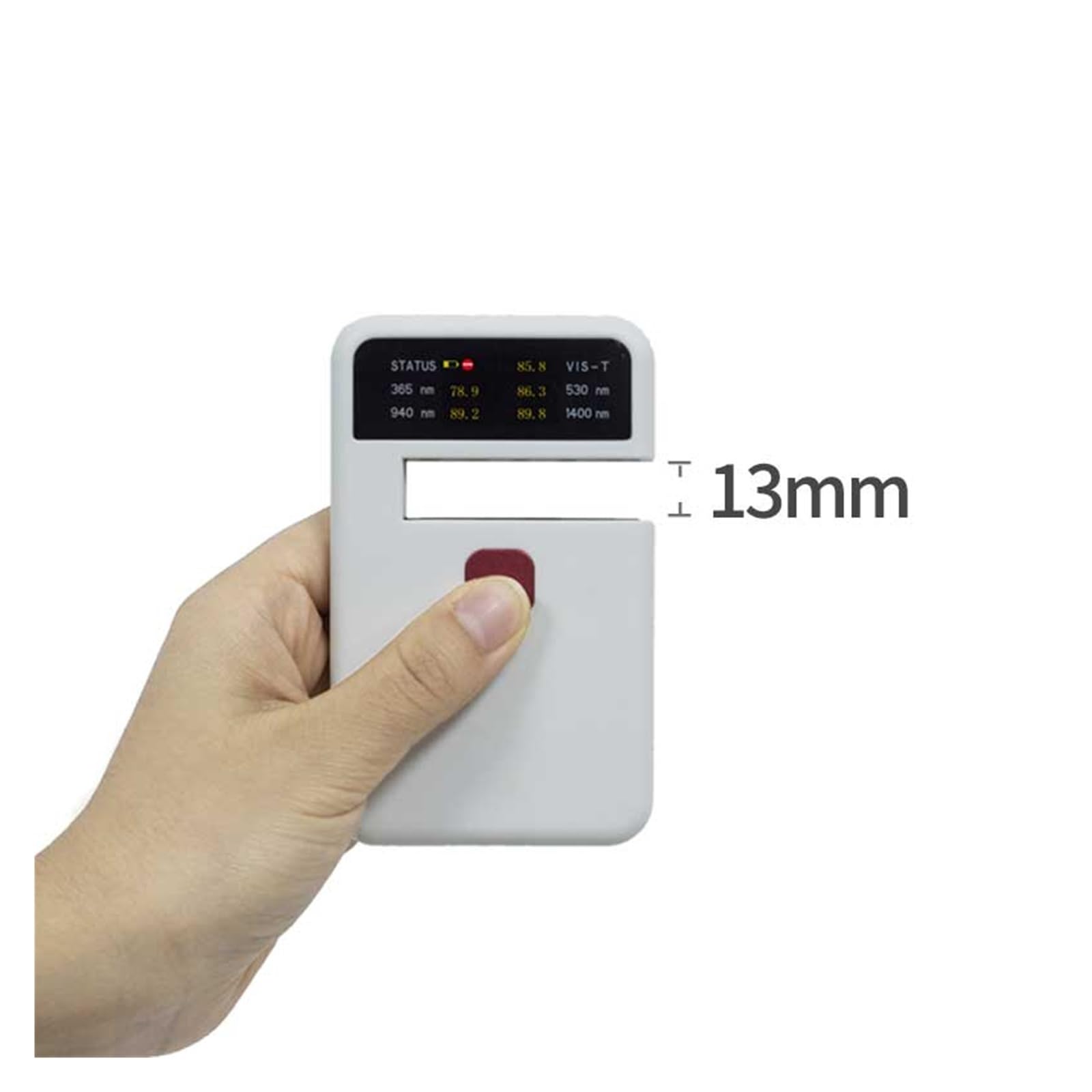 Medidor UVB, CT-25 Probador de transmitancia portátil Medidor UV VL IR for película solar y vidrio óptico