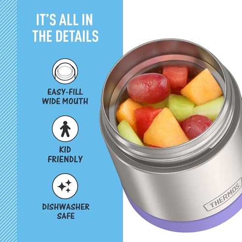 Image of THERMOS FUNTAINER Kids Food Jar, 10oz, Purple